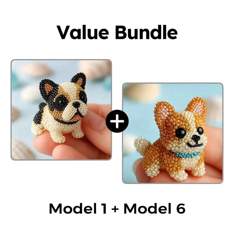 Colorful Beaded 3D Dog Model Kit - Image 11