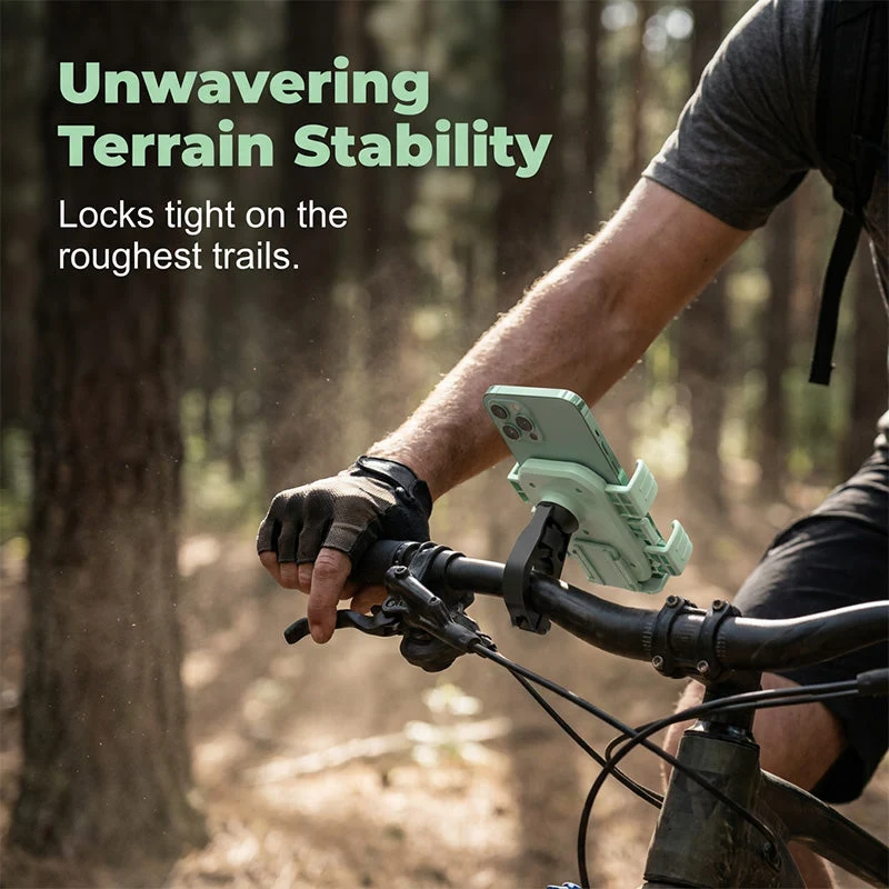 🚴📱 Cycling phone mount – 1-sec lock, shockproof, full rotation for navigation! - Image 7