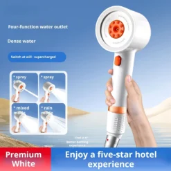 πΏ4-Mode High-Pressure Shower Head with Filter