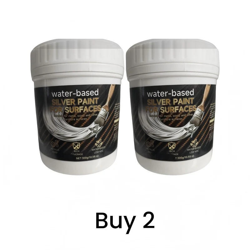 Water-Based Silver Paint for Metal & Wood - Image 16