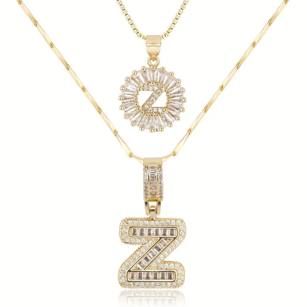 🎁New Year Sale 50% OFF💖2 Pack - Initial Letter Pendant Necklaces - Image 42