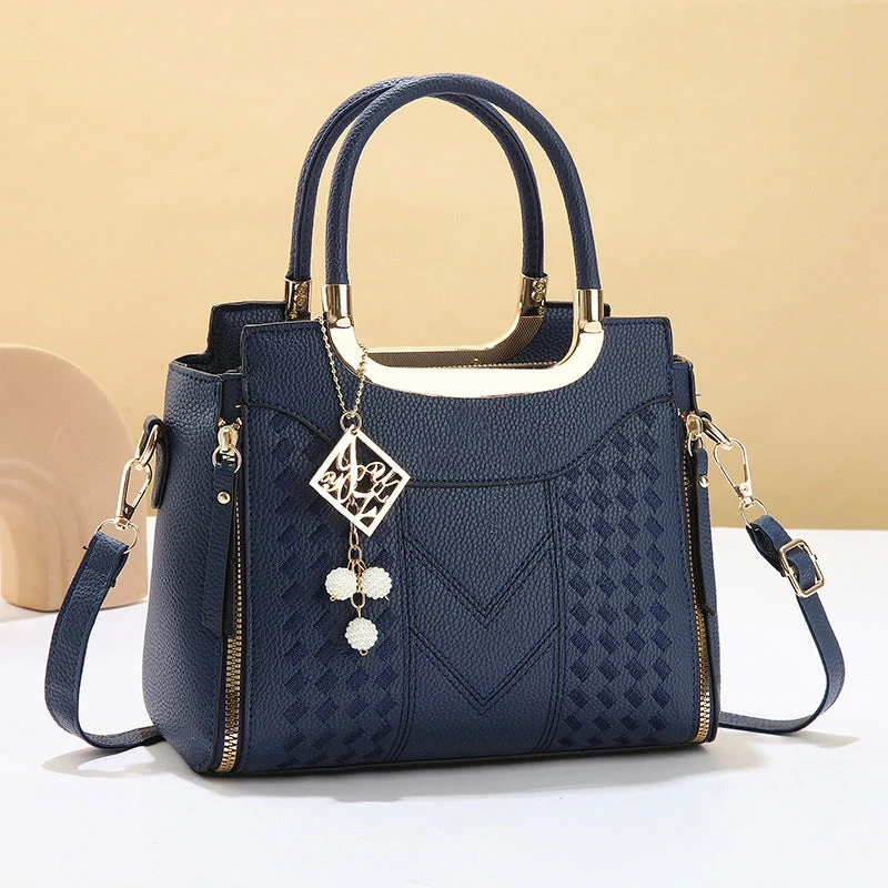 π LIMITED-TIME 50% OFF! β¨ Women's Top-Handle Satchel β V-Stitched, Gold Hardware, Multi-Compartment πΈ - Image 16