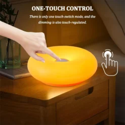 Alternative view of Donut Touch Control LED Table Lamp