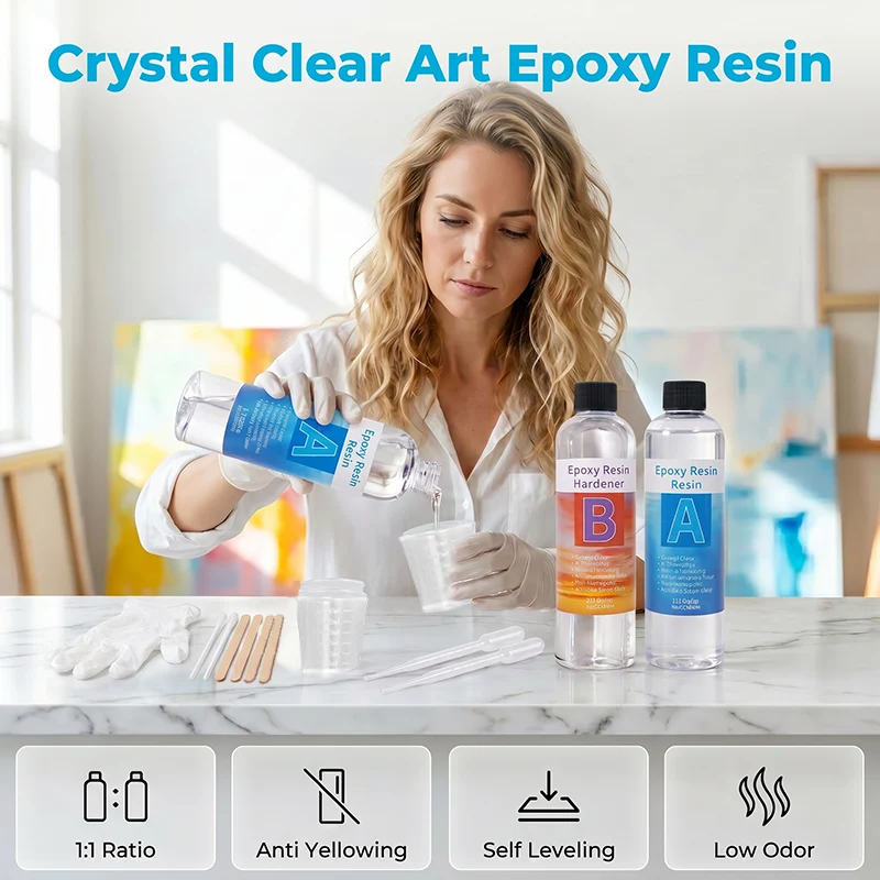 Crystal Clear Epoxy Resin Kit