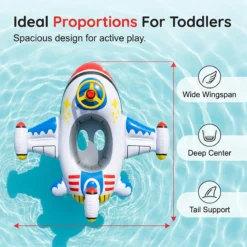 Alternative view of Airplane Inflatable Pool Float for Kids