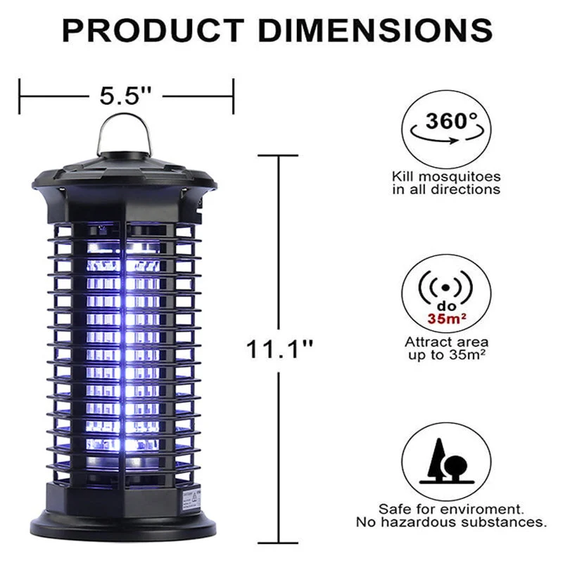 High-Efficiency Electric Bug Zapper Lamp - Image 2