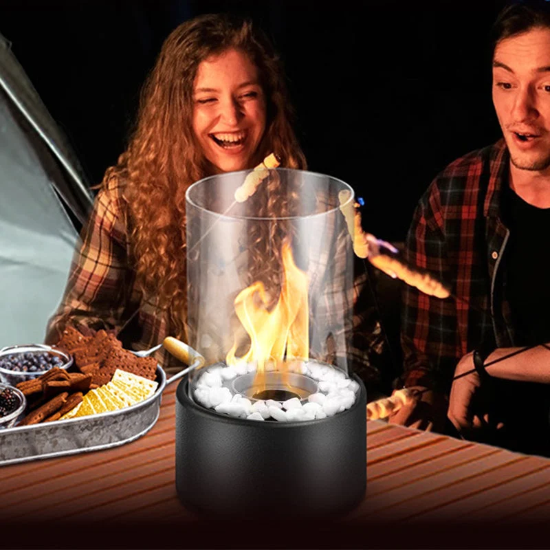 π₯ 50% OFF! π Glass & Metal Tabletop Fireplace β Portable, Smoke-Free for Indoor & Outdoor Use, With Ethanol Burner & Cozy Decorative Accentuator for Your Home β¨ - Image 6