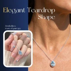 🎁 Hot Sale 49% OFF 🔥Elegant Blue Teardrop Necklace for Women