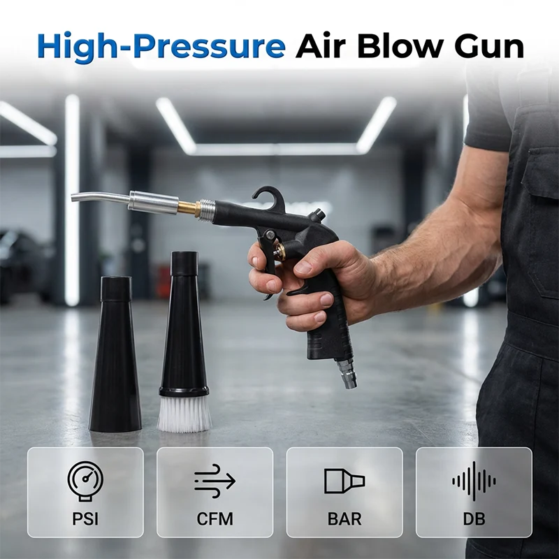 High-Pressure Pneumatic Air Cleaning Gun