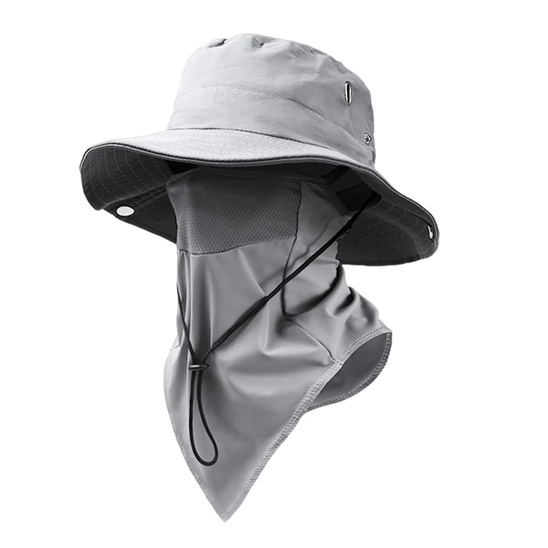 Breathable Fisherman Hat with Detachable Face Mask - Image 5