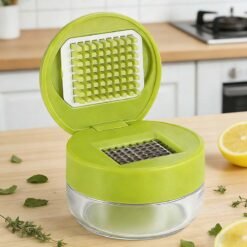 Alternative view of Mini Garlic Chopper and Press with Container