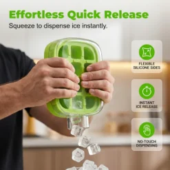 Alternative view of ❄️2-in-1 Ice Cube Maker Water Bottle Built-In Ice Tray, Food-Grade Silicone, Bpa-Free. Make Ice & Store Water In One Bottle – Ideal For Gym, Office & Travel! 🏋️‍♂️💼✈️