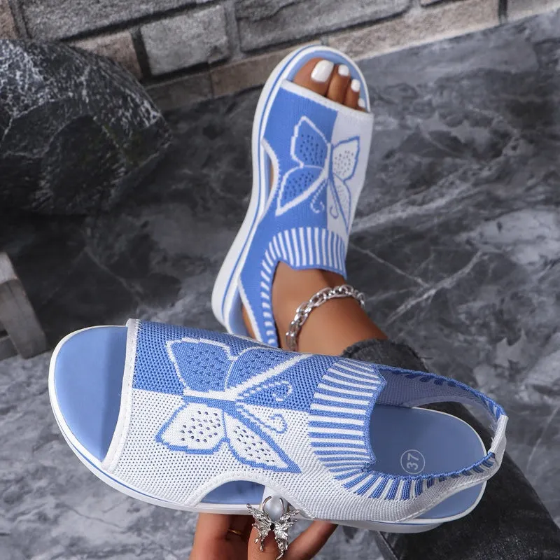 Women's Casual Peep-Toe Platform Beach Sandals - Image 13