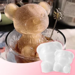 Cute Bear Silicone Ice Cube Mold