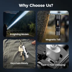 Alternative view of 💥Multi-Functional Aluminum Alloy Mini Flashlight|BUY 2 GET 1 FREE🔦✨