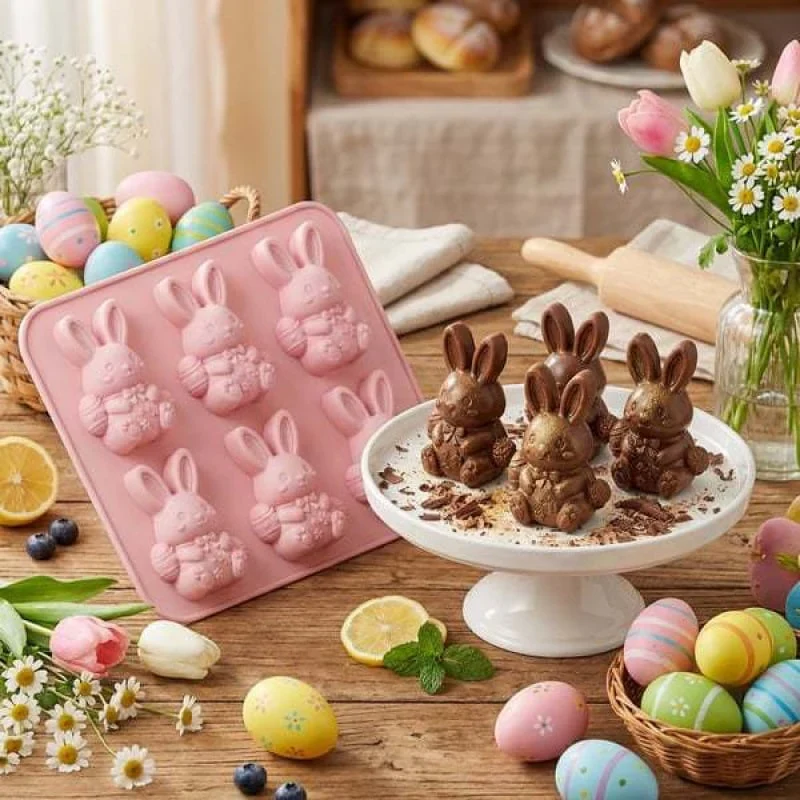🐮6‐Cavity Mini Highland Cow Ice Cube & Dessert Mold 🧊🍪 Cute 3D Ice for Drinks, Parties & Gifts💕 - Image 12