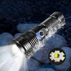 Alternative view of Set of Super Bright Waterproof Rechargeable Flashlights with Zoom
