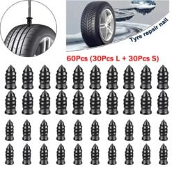 Alternative view of 🔩60PCS Tire Repair Rubber Nails Kit with 2 Sizes