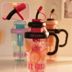 Alternative view of Stylish Large Capacity Sports Water Bottle with Straw