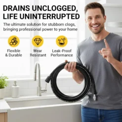 High-Pressure Sewer Jetter Hose with Nozzle