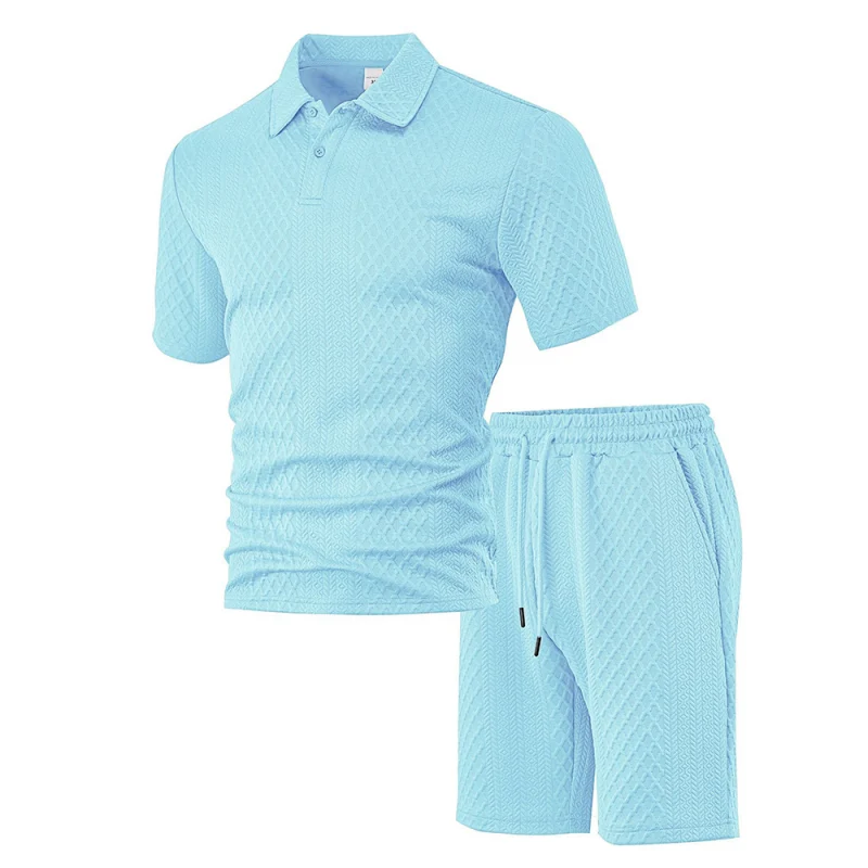 π50K+ SOLD!π₯π©³Men's Diamond Print 2-Piece Set β Ready in seconds! Soft, breathable top with easy shorts. No fuss, just style. Perfect for garden BBQs or coffee dates. - Image 3