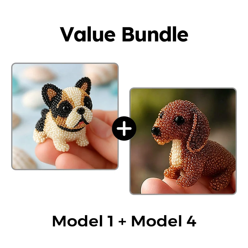Colorful Beaded 3D Dog Model Kit - Image 9