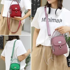 Alternative view of Fashion Large Capacity Multi-layer Storage Shoulder Bag