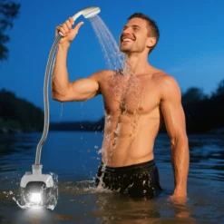 Portable Outdoor Shower with USB Rechargeable Battery