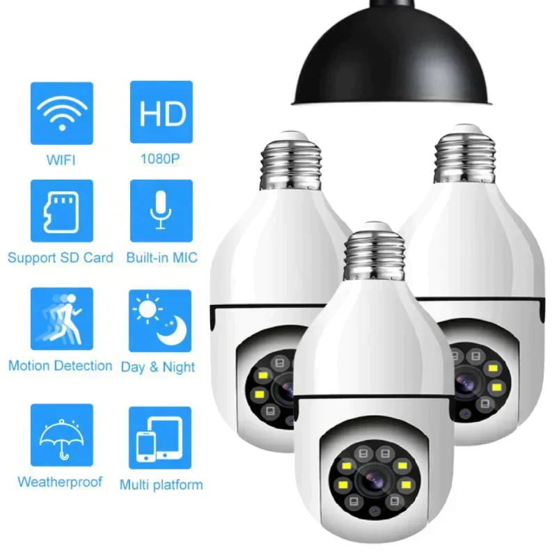 💡【Wireless WiFi Light Bulb Camera】— Turn it off and it's a light bulb; turn it on and it's your personal security guard—a guardian hidden within the light! 🔒✨ - Image 5
