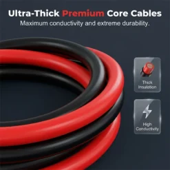 Alternative view of Heavy-Duty 2000A Jumper Cables