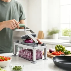 Alternative view of Multifunctional 9-Blade Food Chopper with Storage Container