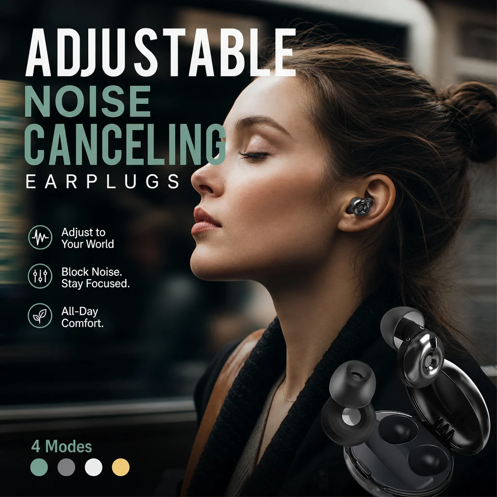 š„Limited Sale 50%OFFā³Adjustable Noise Canceling Earplugs - Image 9