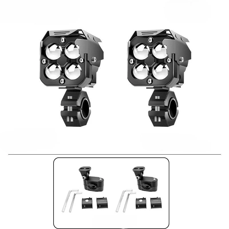 High-Power Quad-Lens Motorcycle LED Spotlight - Image 11
