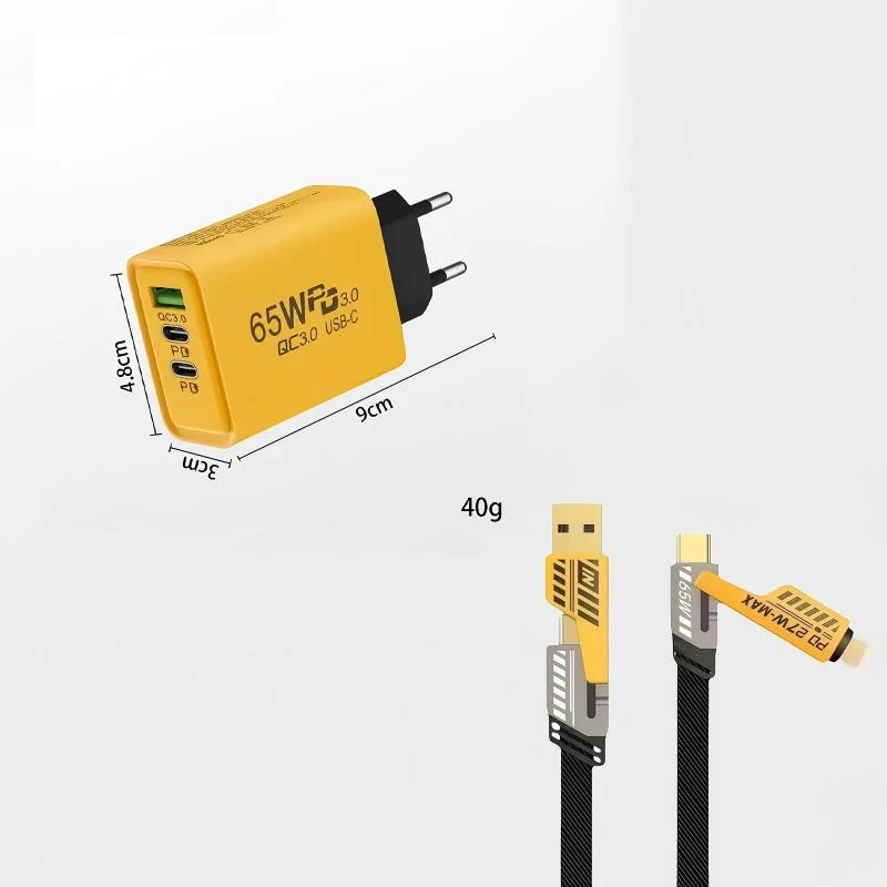 120W 4-Port Fast Charger Block - Image 30