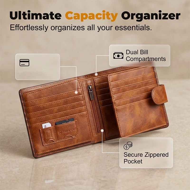 🎁Hot Sale 49% OFF🔥Men's Vintage RFID Blocking Wallet - Image 3