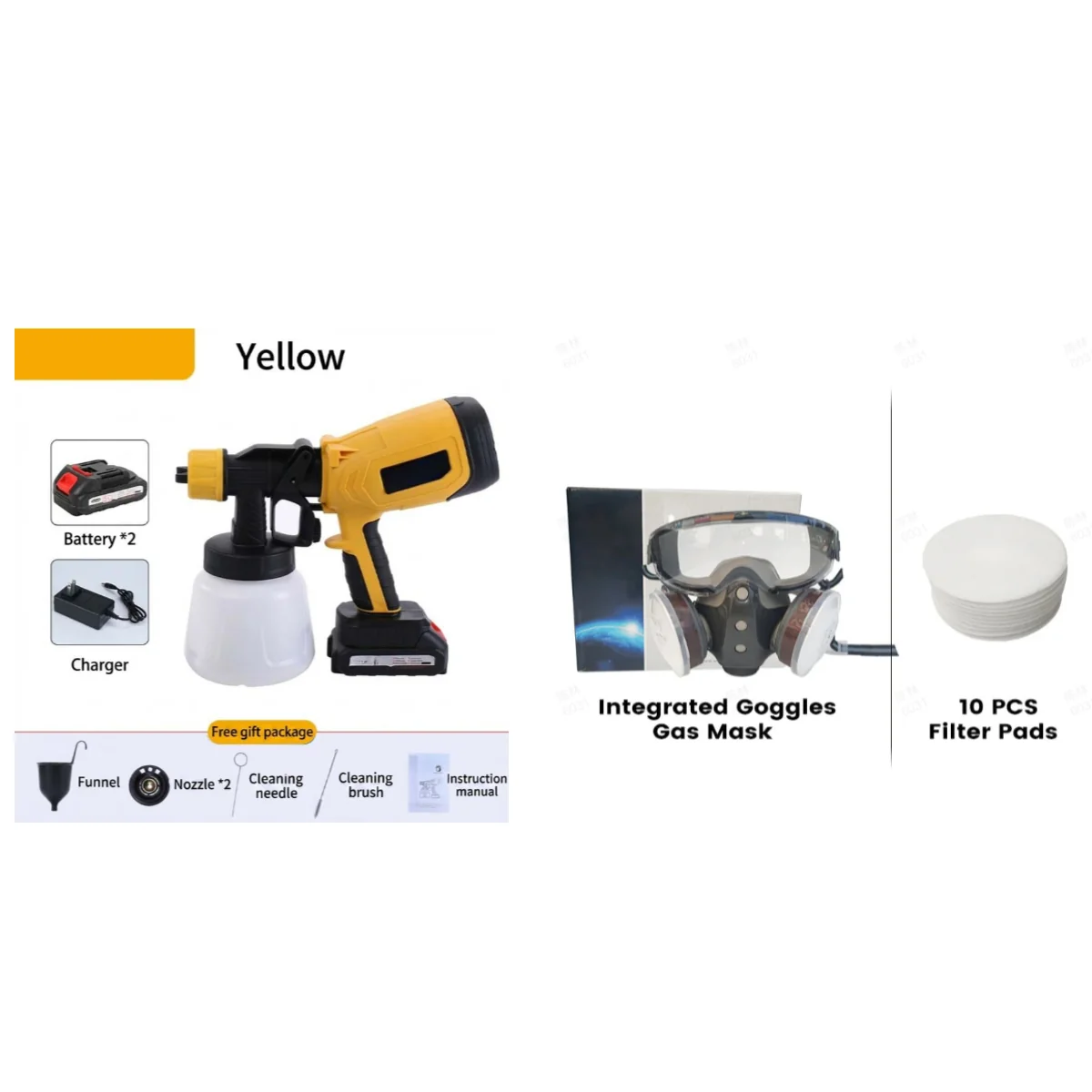 π¨π Cordless paint sprayer β 2 batteries, versatile, for painting & gardening! - Image 2