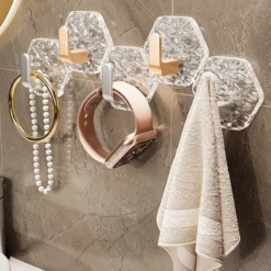 Alternative view of 5PCS Punch-Free Ripple Wall Adhesive Hooks