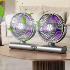 Dual Head Oscillating Ceiling Fan