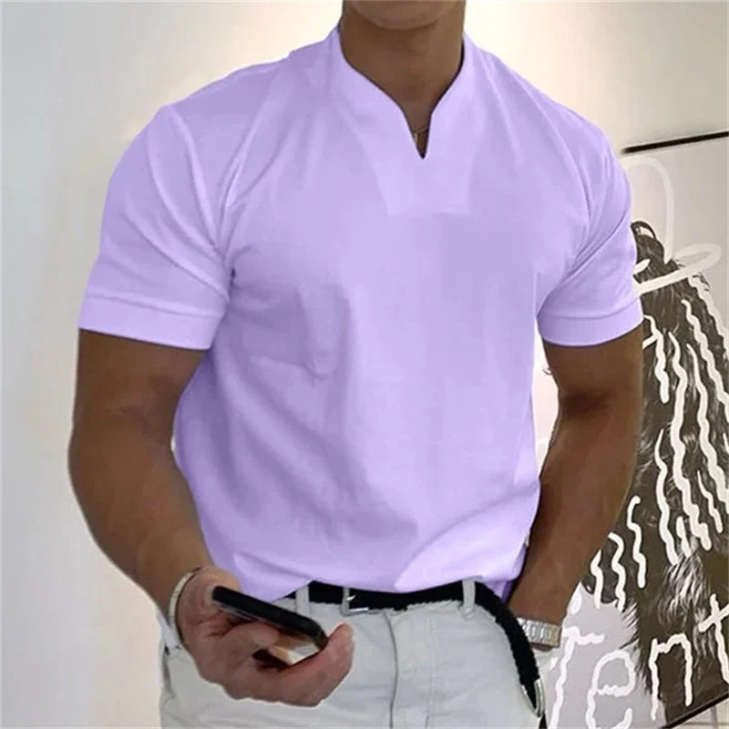 ⏰ Now only 50% off! 💎 Men Gentlemans Business Short Sleeve Fitness T-shirt - Image 6
