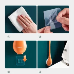 Alternative view of 💥Modern Home Flexible Silicone Toilet Brush