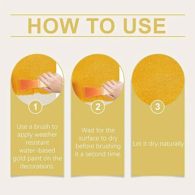 🎨🏡Water-Based Weather-Resistant Gold Paint - Image 5