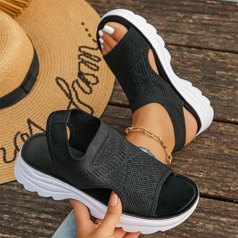 Women's Breathable Mesh Platform Sandals - Image 14