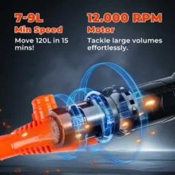 Alternative view of ⛽ 50% OFF NOW! 🔋 Battery Powered Liquid Transfer Pump – Fast & Safe Siphoning, Auto-Stop Function & Multi-Fluid Use (Fuel/Water/Oil) 🚗