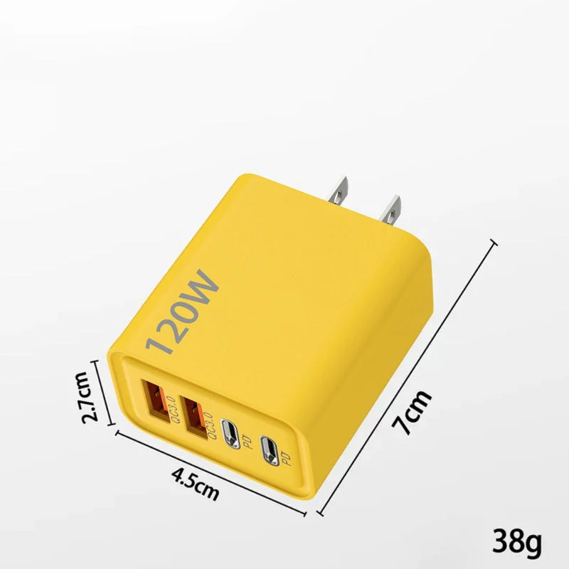 120W 4-Port Fast Charger Block - Image 25