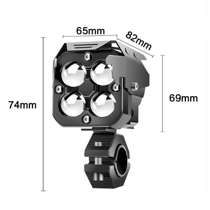 High-Power Quad-Lens Motorcycle LED Spotlight - Image 8