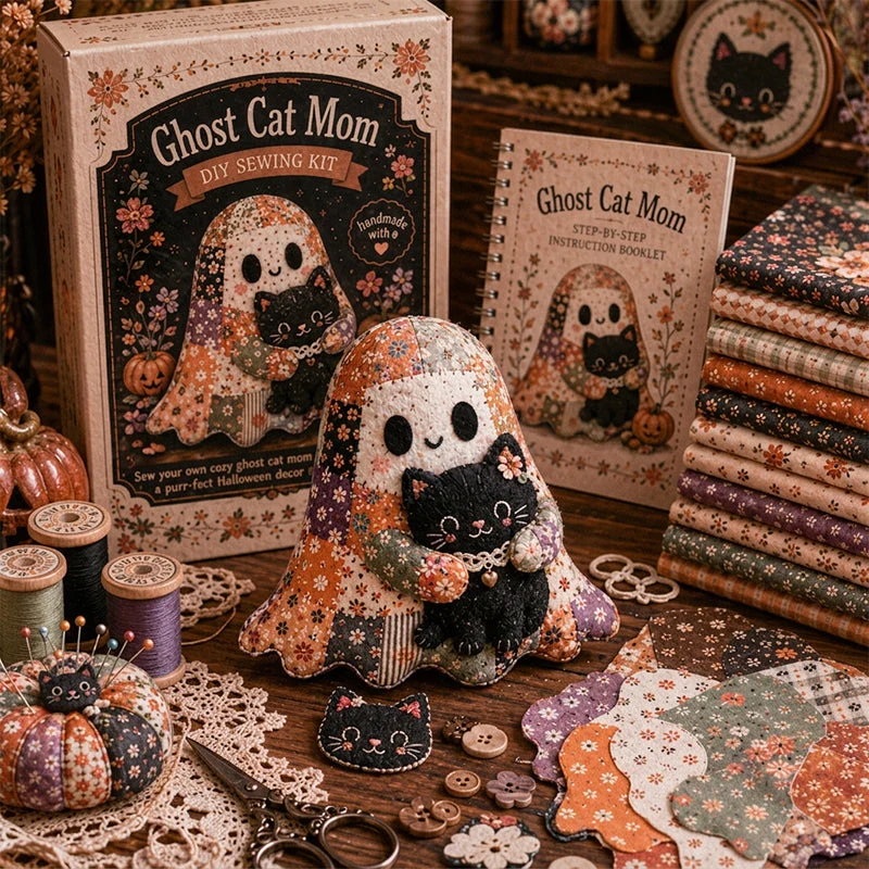 🎁Little Ghost's Cozy Halloween DIY Patchwork Kit - Image 10