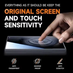 Alternative view of 4K HD/Anti-Peeping Tempered Glass Screen Protector with Auto Dust-elimination Installation for Samsung