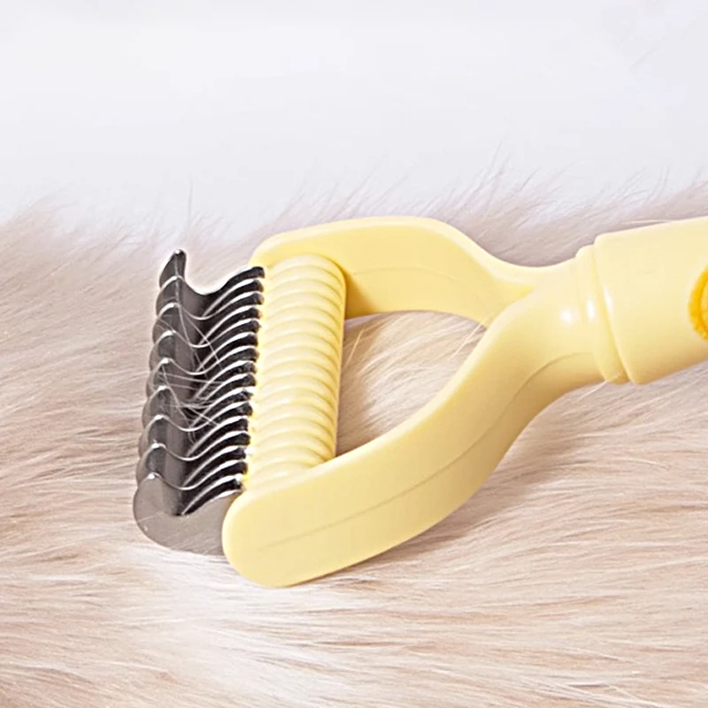 Dual-Sided Pet Grooming Rake - Image 4