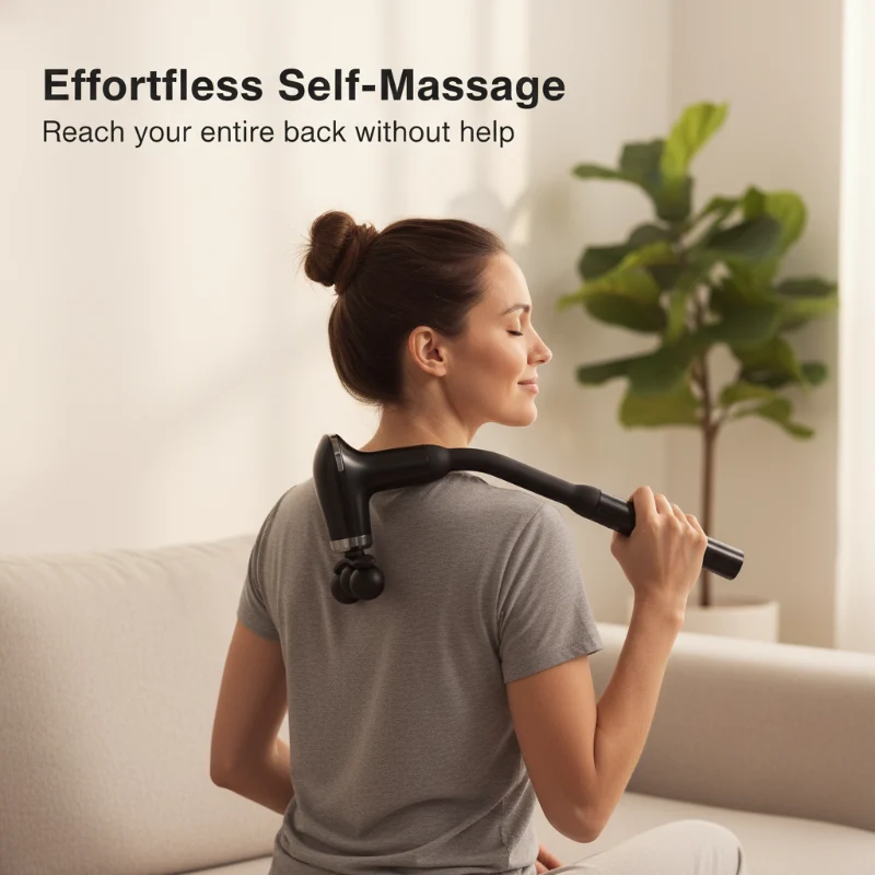 Long-Handle Percussion Massager with 5 Heads - Image 7
