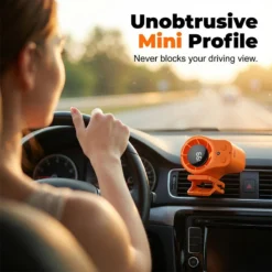 Alternative view of Hands-Free Personal Cooling Fan with LED Display